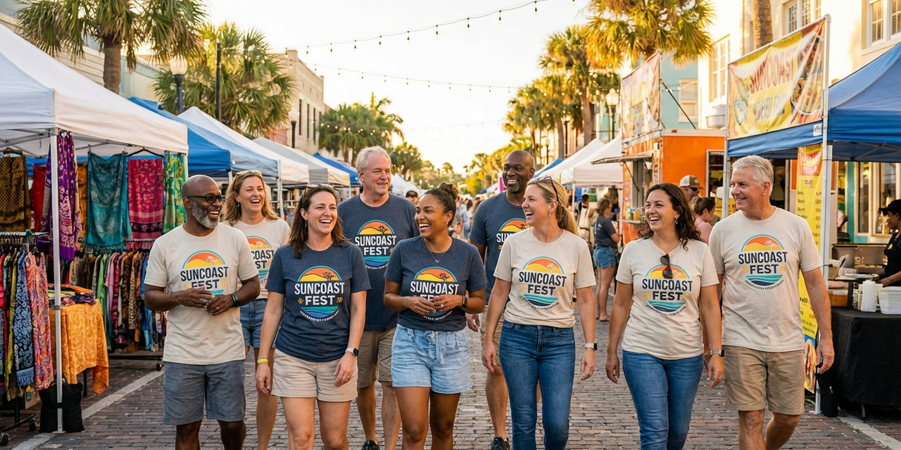Get Your Team Ready for Spring Festival Season: Custom Apparel for St. Pete Events